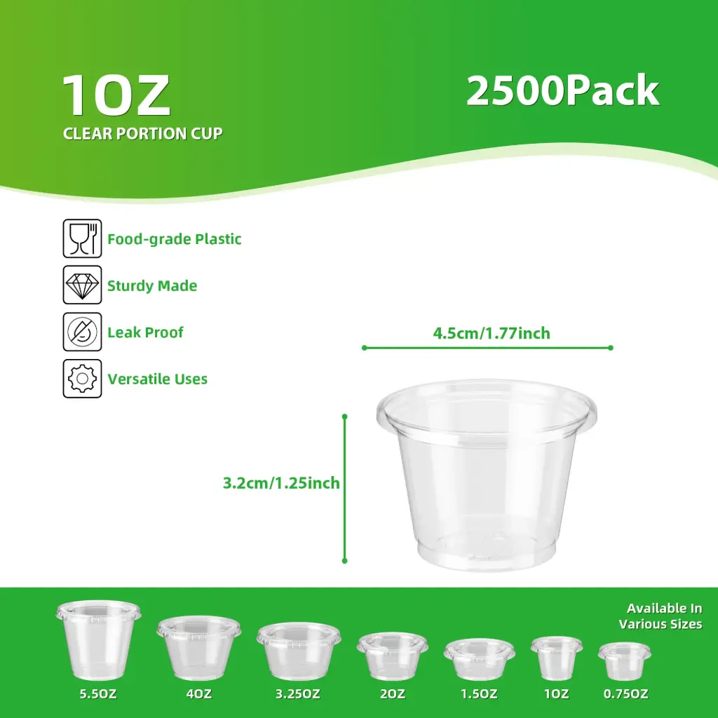 1oz  Clear Portion Cup