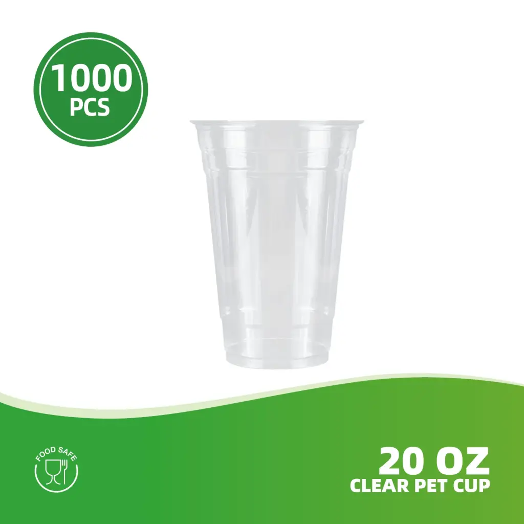 20oz clear pet cup 98MM