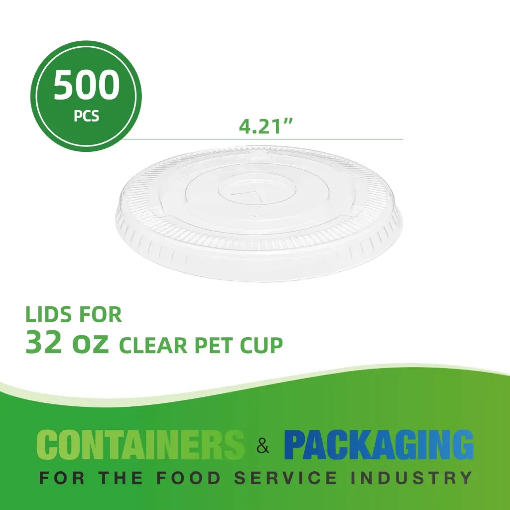 32 oz oz Clear Lids 107MM