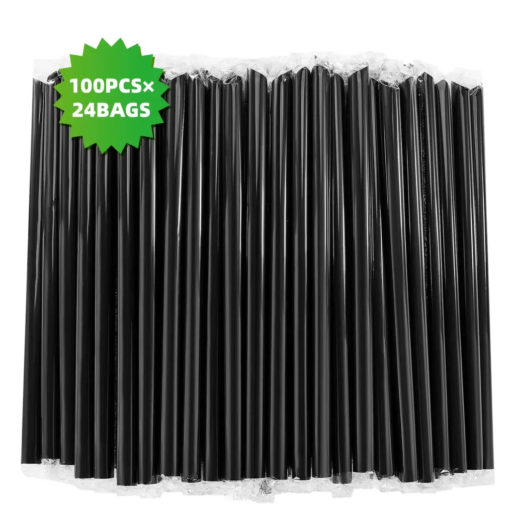 BOBA STRAWS BLACK/NEON 12*229MM FILM