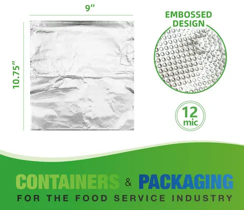 Aluminum Foil Sheet (9x10.75) 500 sheets (6 box)