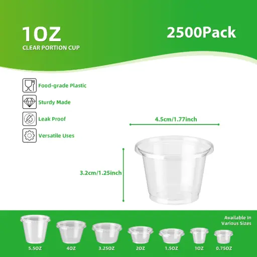 1oz  Clear Portion Cup