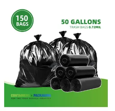 Black Linen Bag  45 GALLONS