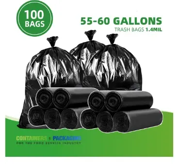 Black Linen Bag  55-60 GALLONS