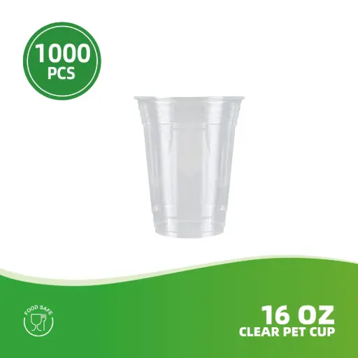 16oz clear pet cup 98MM