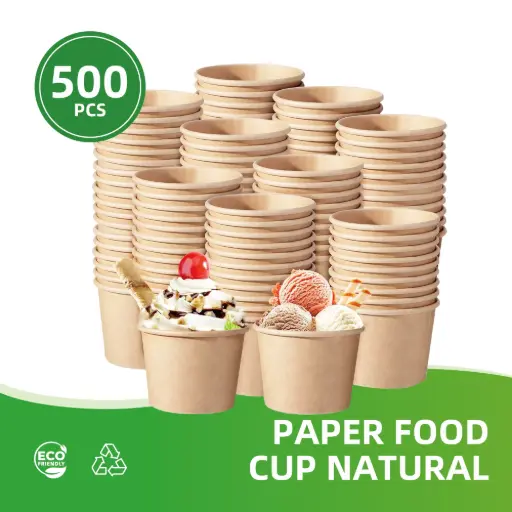 8 OZ Paper Food Cup Natural