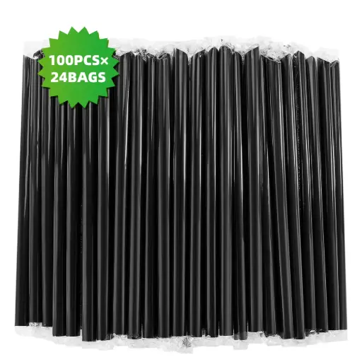 BOBA STRAWS BLACK/NEON 12*229MM FILM