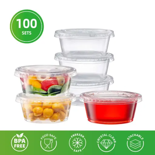3.25 oz  Clear Portion Cup (set) 