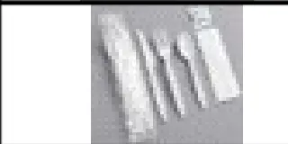 WRAPPED PLASTIC CUTLERY KIT 6 IN 1  Black